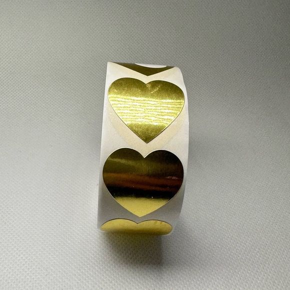  Label Stickers Chroma 1 Inch Color Code Heart Label Stickers Sticker - Picture 3 of 8